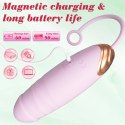 Vibrating Silicone Love EGG USB 7 vibration and thrust functions / Remote control Pink B - Series Fox