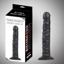 Rocket john 10 inch black realistic dildo 10 inc / 25,5 cm Power Escorts