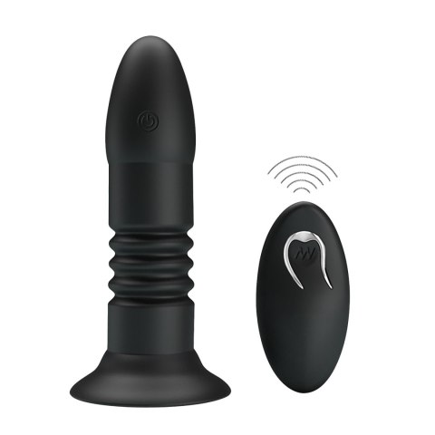 MR PLAY - VIBRATING ANAL PLUG 4 vibrations 4 thrusting Remote Control Mr. Play