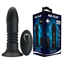 MR PLAY - VIBRATING ANAL PLUG 4 vibrations 4 thrusting Remote Control Mr. Play