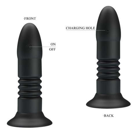 MR PLAY - VIBRATING ANAL PLUG 4 vibrations 4 thrusting Remote Control Mr. Play