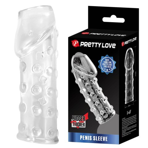 PRETTY LOVE Penis Sleeve, TPR, Waterproof Pretty Love