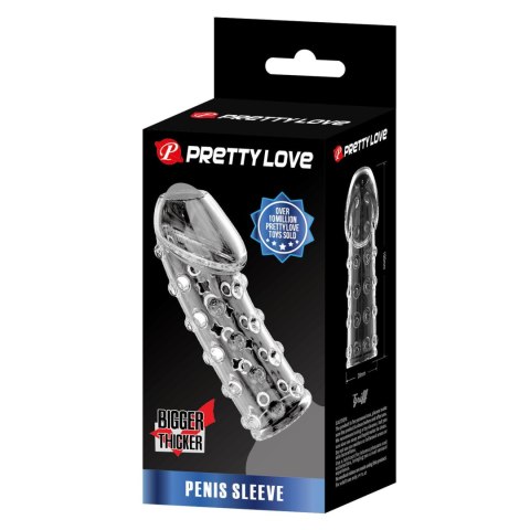 PRETTY LOVE Penis Sleeve, TPR, Waterproof Pretty Love