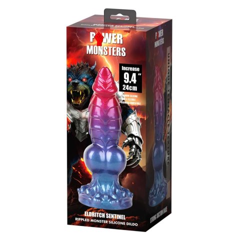 Power Monsters Eldritch Sentinel - 24 cm Rippled Monster Silicone Dildo Power