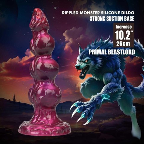 Power Monsters Primal Beastlord - 26 cm Rippled Monster Silicone Dildo Power