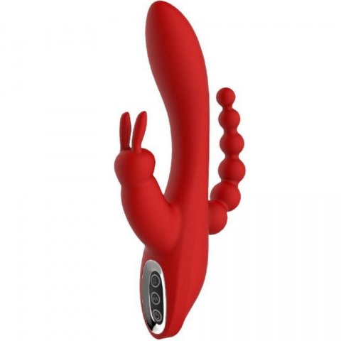 Wibrator króliczek waginalny analny potrójny 21cm Dream Toys