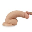 Dildo realistyczne Lovetoy cielisty 16.5 cm PVC Lovetoy