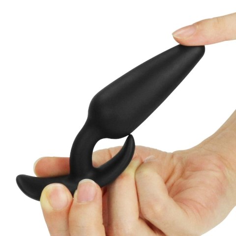 Korek analny silikonowy Lovetoy LURE ME Classic czarny 11 cm Lovetoy