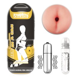 Masturbator analny wibrujący Lovetoy cyber skóra 16 cm Lovetoy