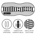 Masturbator wibrujący Lovetoy Sex In A Can Lotus cyber skóra 16 cm Lovetoy