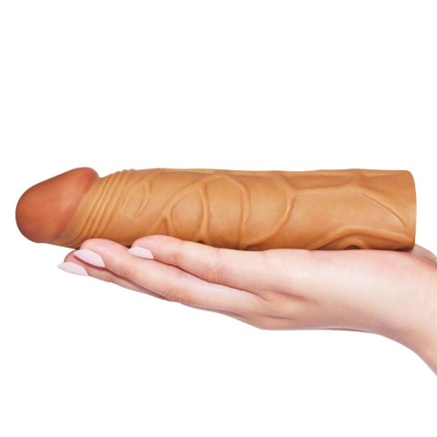 Przedłużka Pleasure X Tender Lovetoy brązowa TPE 17 cm Lovetoy