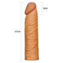 Przedłużka Pleasure X Tender Lovetoy brązowa TPE 17 cm Lovetoy