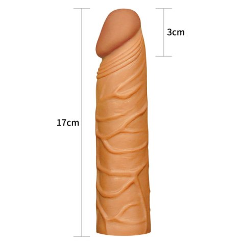 Przedłużka Pleasure X Tender Lovetoy brązowa TPE 17 cm Lovetoy
