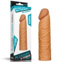 Przedłużka Pleasure X Tender Lovetoy brązowa TPE 17 cm Lovetoy