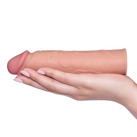 Przedłużka na penisa Lovetoy TPE brązowa 17 cm Lovetoy