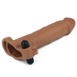 Przedłużka wibrująca Lovetoy Pleasure X Tender brązowa Lovetoy