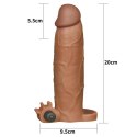Przedłużka wibrująca Lovetoy Pleasure X Tender brązowa Lovetoy