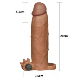 Przedłużka wibrująca Lovetoy Pleasure X Tender brązowa Lovetoy
