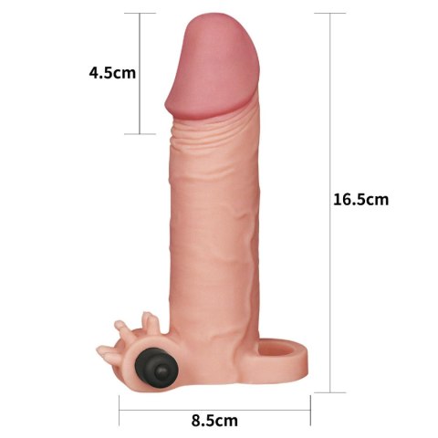 Przedłużka wibrująca Lovetoy TPE cielista 17,5 cm Lovetoy