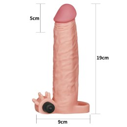 Przedłużka wibrująca Lovetoy cielista 18 cm Lovetoy