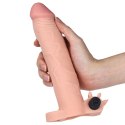 Przedłużka wibrująca Lovetoy cielista 20 cm Lovetoy