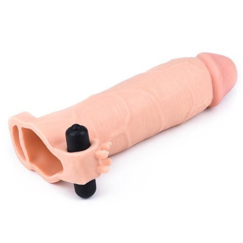 Przedłużka wibrująca Lovetoy cielista 20 cm Lovetoy