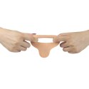 Dildo analne Lovetoy Ultra Soft Double z pierścieniem TPE 14.7 cm Lovetoy