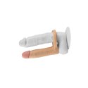 Dildo analne wibrujące Lovetoy TPE z pierścieniem 14,7 cm Lovetoy