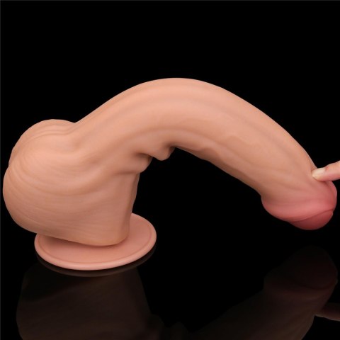 Dildo dwuwarstwowe Lovetoy Sliding Skin 11,5 cala Lovetoy