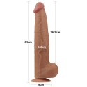 Dildo dwuwarstwowe Lovetoy brązowe 13,5 cala Lovetoy
