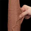 Dildo dwuwarstwowe Lovetoy brązowe 13,5 cala Lovetoy
