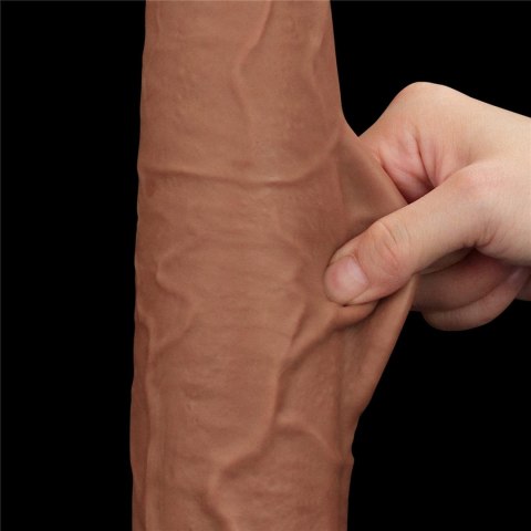 Dildo dwuwarstwowe Lovetoy brązowe 13,5 cala Lovetoy