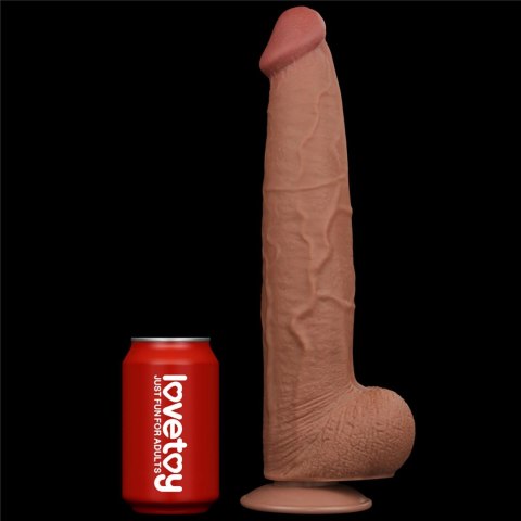 Dildo dwuwarstwowe Lovetoy brązowe 13,5 cala Lovetoy