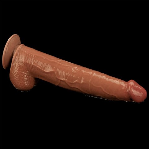 Dildo dwuwarstwowe Lovetoy brązowe 13,5 cala Lovetoy