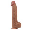 Dildo dwuwarstwowe Lovetoy brązowe 14 cali Lovetoy