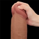 Dildo dwuwarstwowe Lovetoy brązowe 14 cali Lovetoy