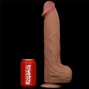 Dildo dwuwarstwowe Lovetoy brązowe 14 cali Lovetoy