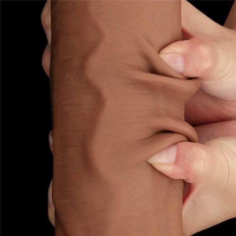 Dildo dwuwarstwowe Lovetoy brązowe 14 cali Lovetoy