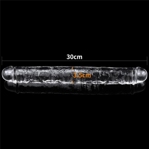 Dildo podwójne Lovetoy przezroczyste 30 cm Lovetoy