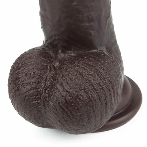 Dildo realistyczne Lovetoy z przesuwaną skórą czarne 23 cm Lovetoy