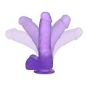 Dildo żelowe Lovetoy fioletowe 17 cm Lovetoy