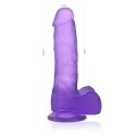 Dildo żelowe Lovetoy fioletowe 17 cm Lovetoy