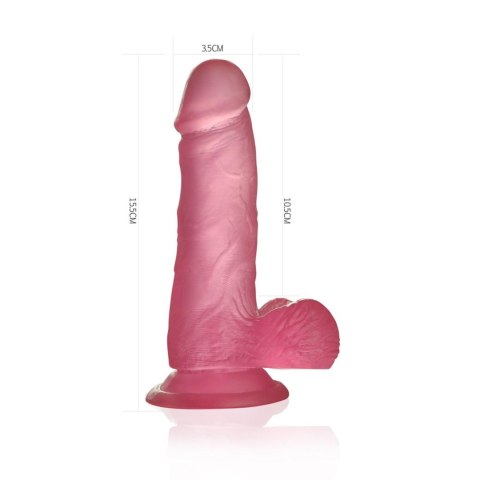 Dildo żelowe Lovetoy różowe 15 cm Lovetoy