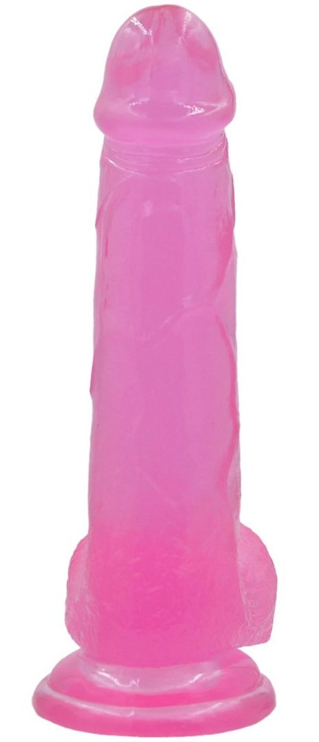 Dildo żelowe Lovetoy różowe z przyssawką 20 cm Lovetoy