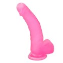 Dildo żelowe Lovetoy różowe z przyssawką 20 cm Lovetoy