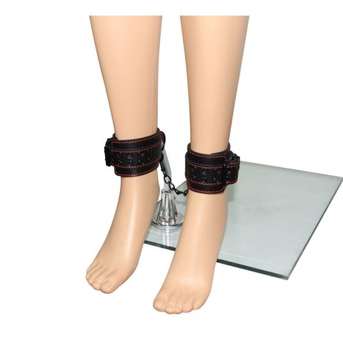 Kajdanki na kostki Lovetoy Bondage Fetish Pleasure ze sztucznej skóry Lovetoy