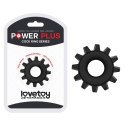 Pierścień erekcyjny Lovetoy Power Plus TPE czarny 4.5 cm Lovetoy