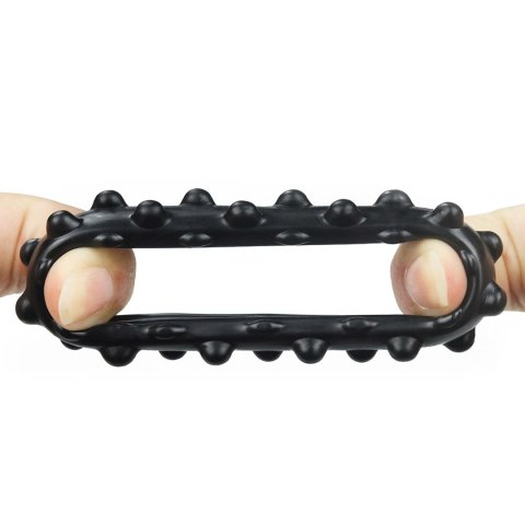 Pierścień erekcyjny Lovetoy Power Plus TPE czarny 4 cm Lovetoy
