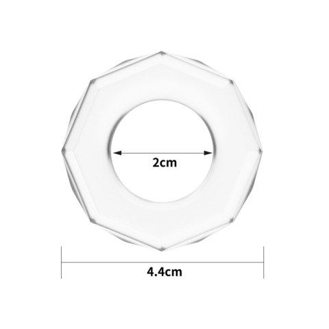 Pierścień erekcyjny Lovetoy Power Plus TPE przezroczysty 4.4 cm Lovetoy