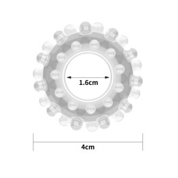 Pierścień erekcyjny TPE Lovetoy POWER PLUS przezroczysty 4 cm Lovetoy